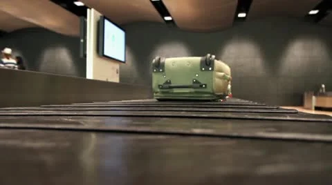 Baggage claim belt Stock Footage 10589231