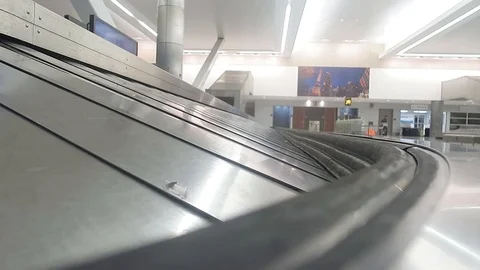 Baggage Claim Empty Stock Footage 96176971