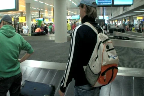 Baggage claim Stock Footage 853761