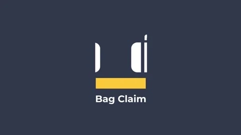 Baggage Claim Symbol Stock Footage 335640324