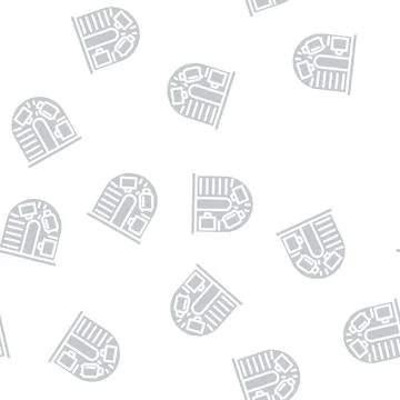 Baggage claim tape glyph vector seamless pattern Ilustración de archivo
