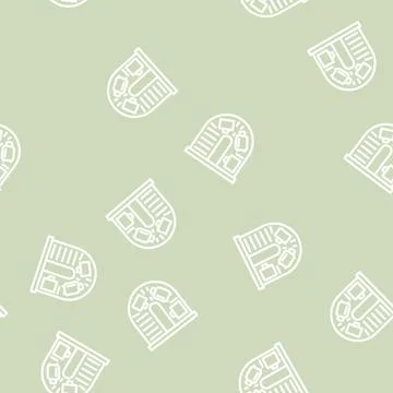 Baggage claim tape line vector seamless pattern 库存插图