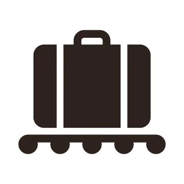 Baggage claim - travel icon Illustrazione stock