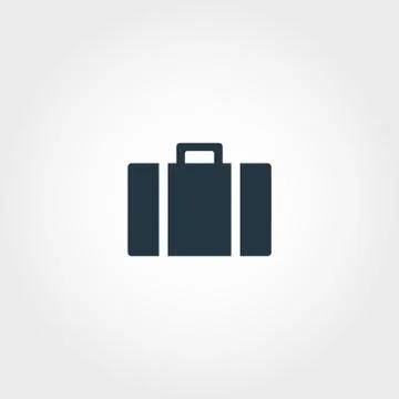 Baggage creative icon. Simple element illustration. Baggage concept symbol Illustrazione stock