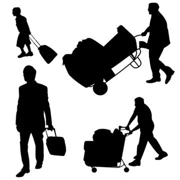 Baggage handling Stock Illustration