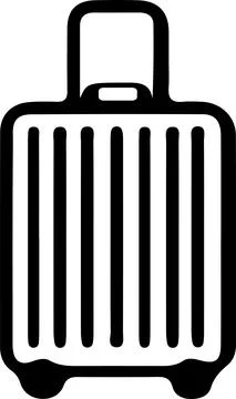 Baggage icon isolated on background Stock Illustration