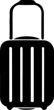 Baggage icon isolated on background Stock Illustration
