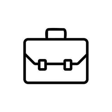 Baggage icon vector. Isolated contour symbol illustration Stock Illustration