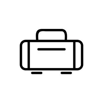 Baggage icon vector. Isolated contour symbol illustration 스톡 일러스트