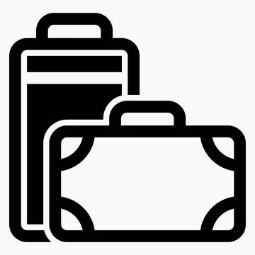 Baggage. Property. A bag. Stock Illustration