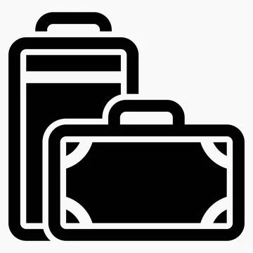 Baggage. Property. A bag. Stock Illustration