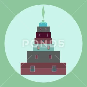 Baggage for travel and holidays Stock Illustration