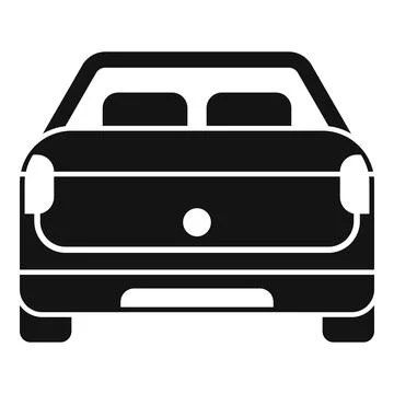 Baggage trunk icon simple vector. Open vehicle Stockillustratie