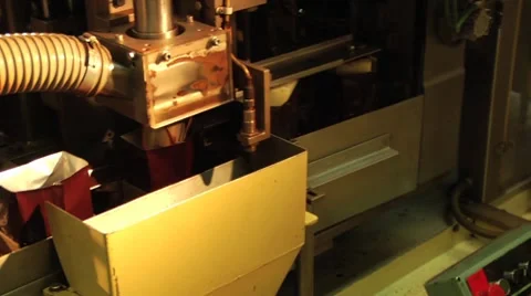 Bagging of ground coffee Stock Footage 8679767