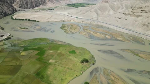 Baghlan's Sheep by the Kunduz River Stock Footage 274530029