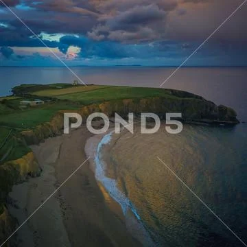 Baginbun Head, Wexford, Stormy sky 2 Stock Photos