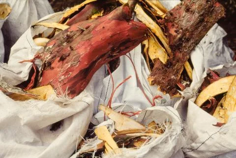 Bags of Bark Stock Photos