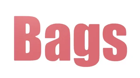 Bags Tag Cloud Animated Isolated On White Video stock 103665553