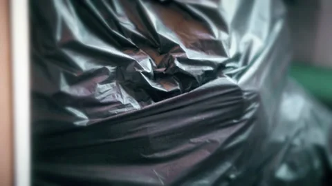 Bags with things are on the floor Stock Footage 152546623