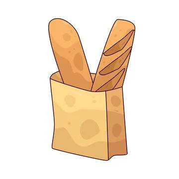 Baguette Bag illustration Stock Illustration
