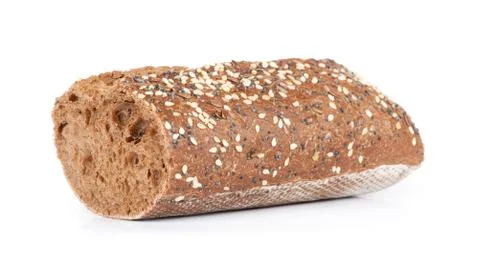 Baguette bread isolated on white Stock Photos