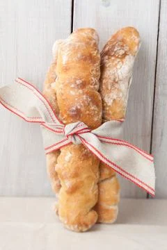 Baguette breads Foto stock
