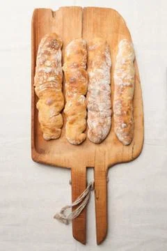 Baguette breads Stock Photos