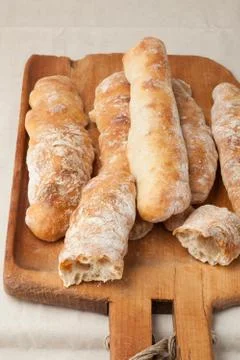Baguette breads Stock Photos