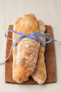 Baguette breads Stock Photos