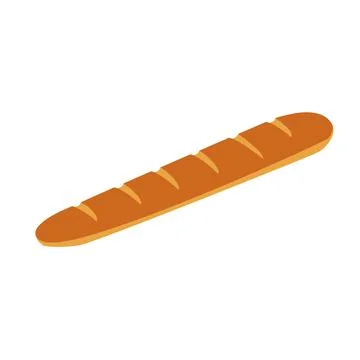 Baguette colored Illustrazione stock