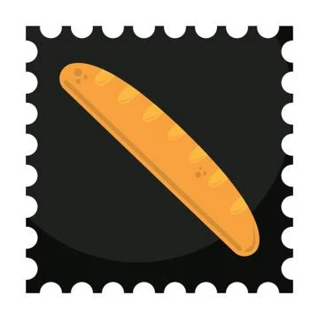 Baguette Illustrazione stock