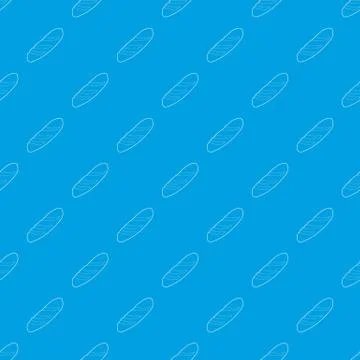 Baguette pattern vector seamless blue イラスト素材