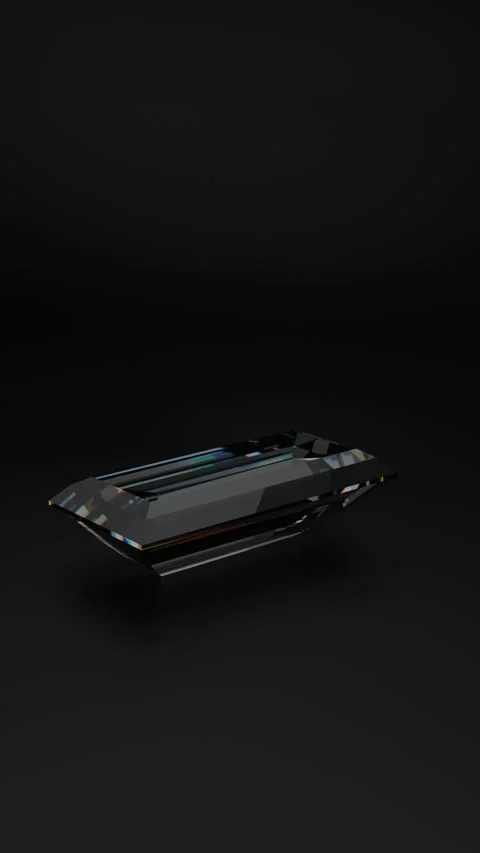 Baguette shape diamond Stock Footage 284048151