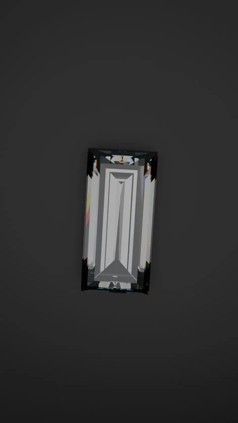 Baguette shape diamond 库存影片 284048155