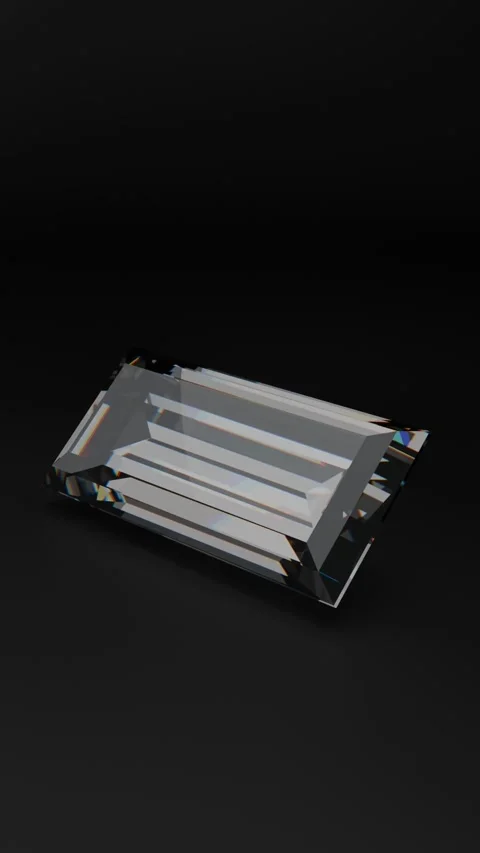 Baguette shape diamond 库存影片 284048159