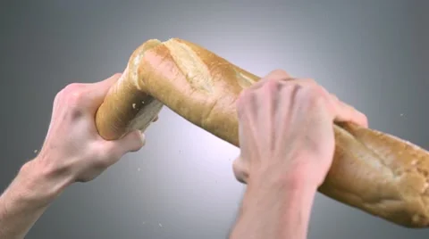 Baguette, Slow Motion Stock Footage 10862455