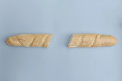 Baguette of white bread Stock Photos
