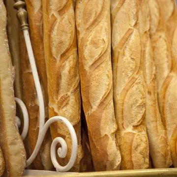 Baguettes in Paris Stock Photos
