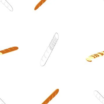 Baguettes pattern colored 3d Иллюстрация