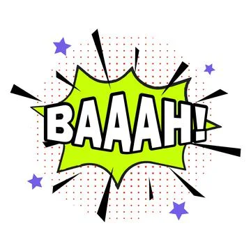 Bah expression at comic speech bubble icon design Stock Illustration