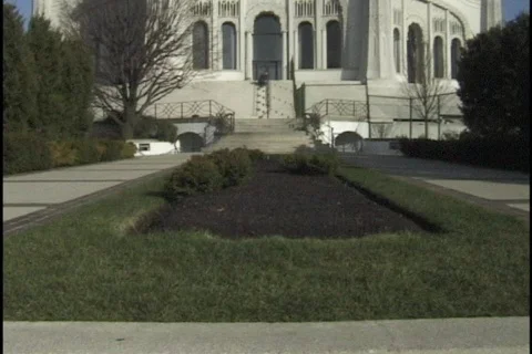 Bahai Temple 1 Stock Footage 296801