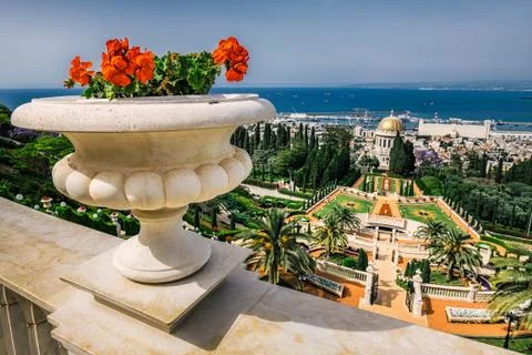 Baha'i temple Stock Photos