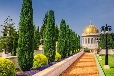 Baha'i temple Stock Photos