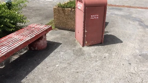 Bahama Trash Bin Stock Footage 93941414