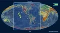Bahamas - 3D tube zoom (Mollweide projection). Relief 4k or 4k+ Resolution