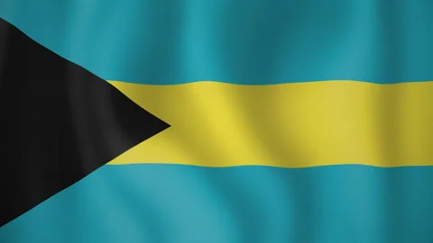 Bahamas animated flag. Seamless loop. 4K Stock-Footage 145425238