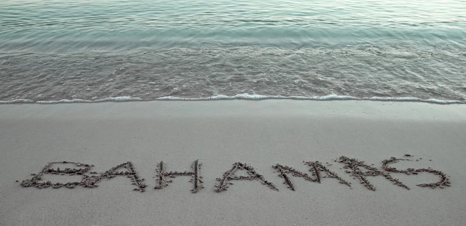 Bahamas beach Stock Illustration