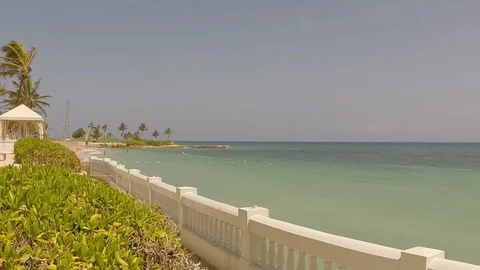 Bahamas Beach Resort Stock Footage 118535895