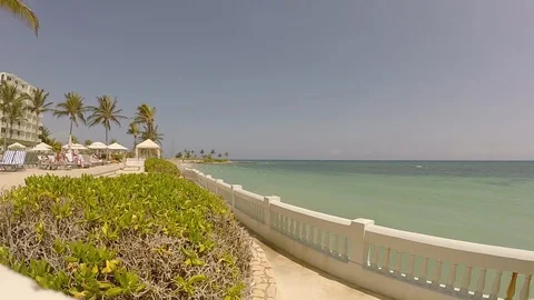 Bahamas Beach Resort Stock Footage 118535902