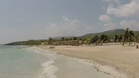 Bahamas Beach Resort Stock Footage 118535916
